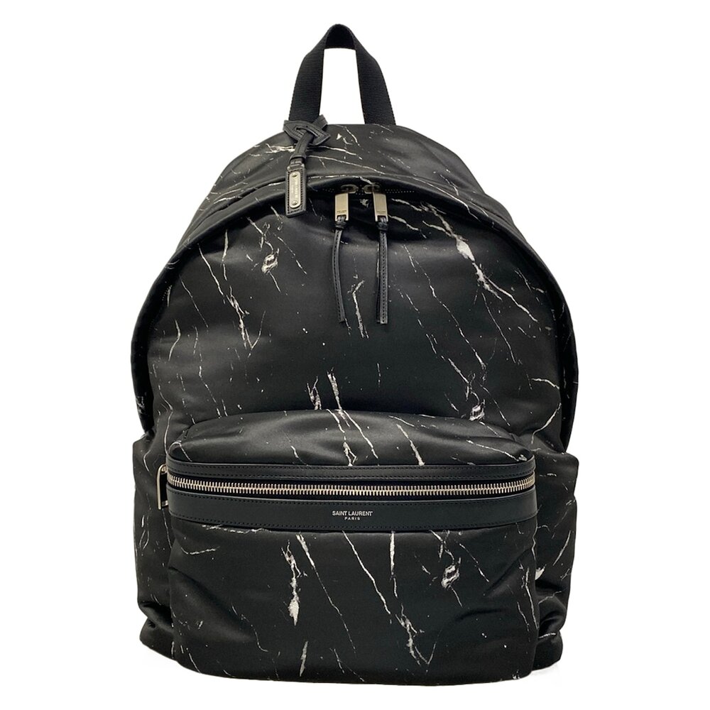 Saint Laurent PARIS City Backpack 534967 Black White